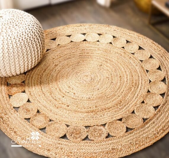 Round Area Rug -Jute Made