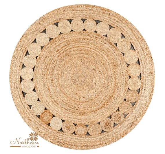 Round Area Rug -Jute Made